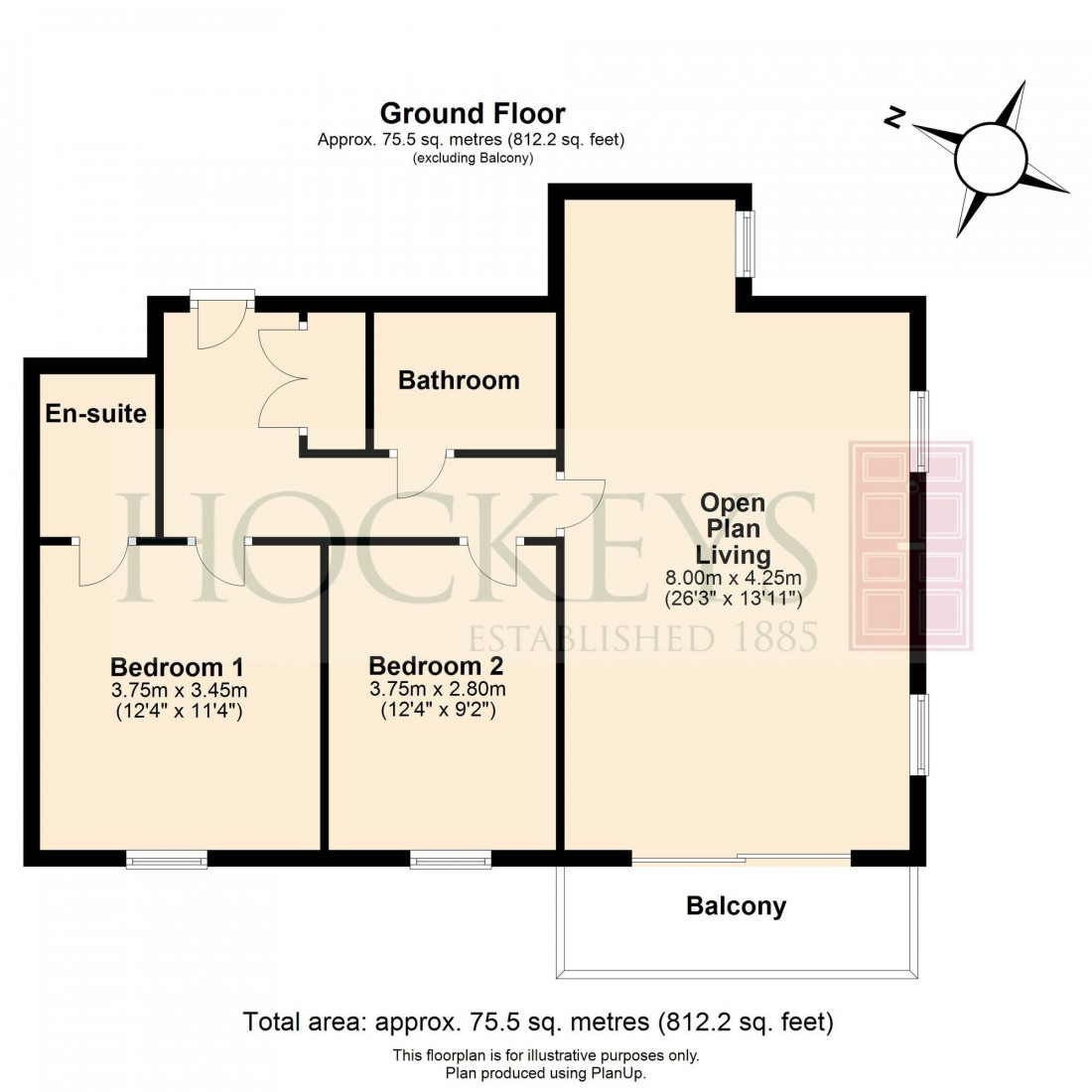Floorplan for Knightly Avenue, Cambridge, CB2