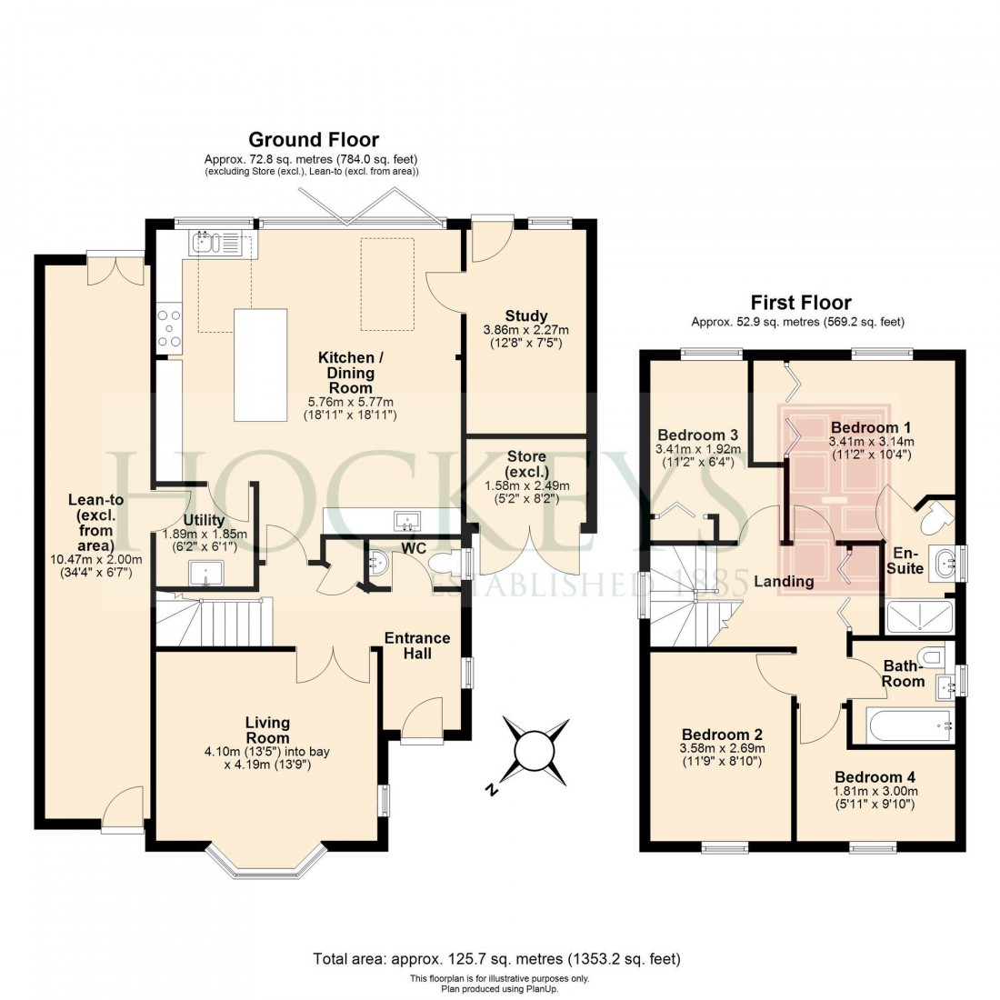 Floorplan for Woodhead Drive, Cambridge, CB4