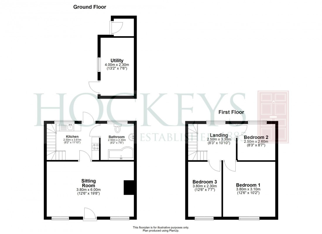 Floorplan for Oxford Street, Exning, CB8
