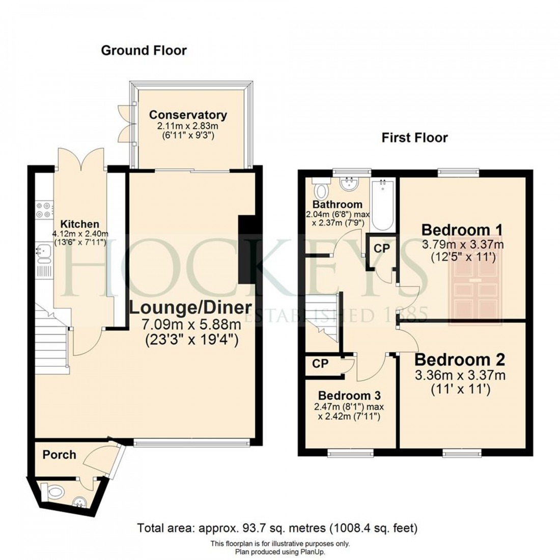 Floorplan for Finchams Close, Linton, CB21