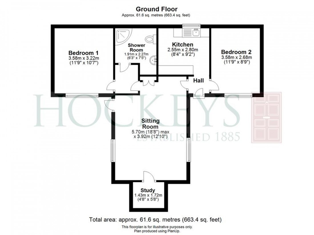 Floorplan for St. James Lane, Bury St. Edmunds, IP33