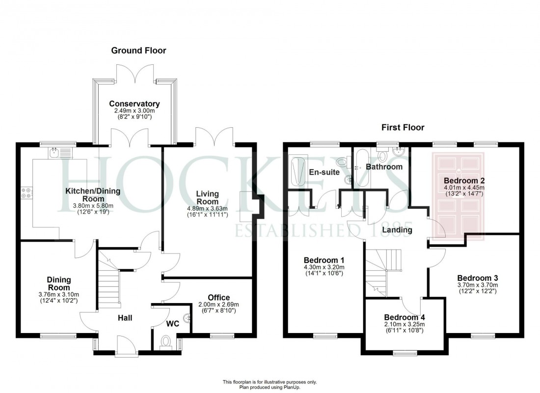 Floorplan for Orchard Way, Haddenham, CB6