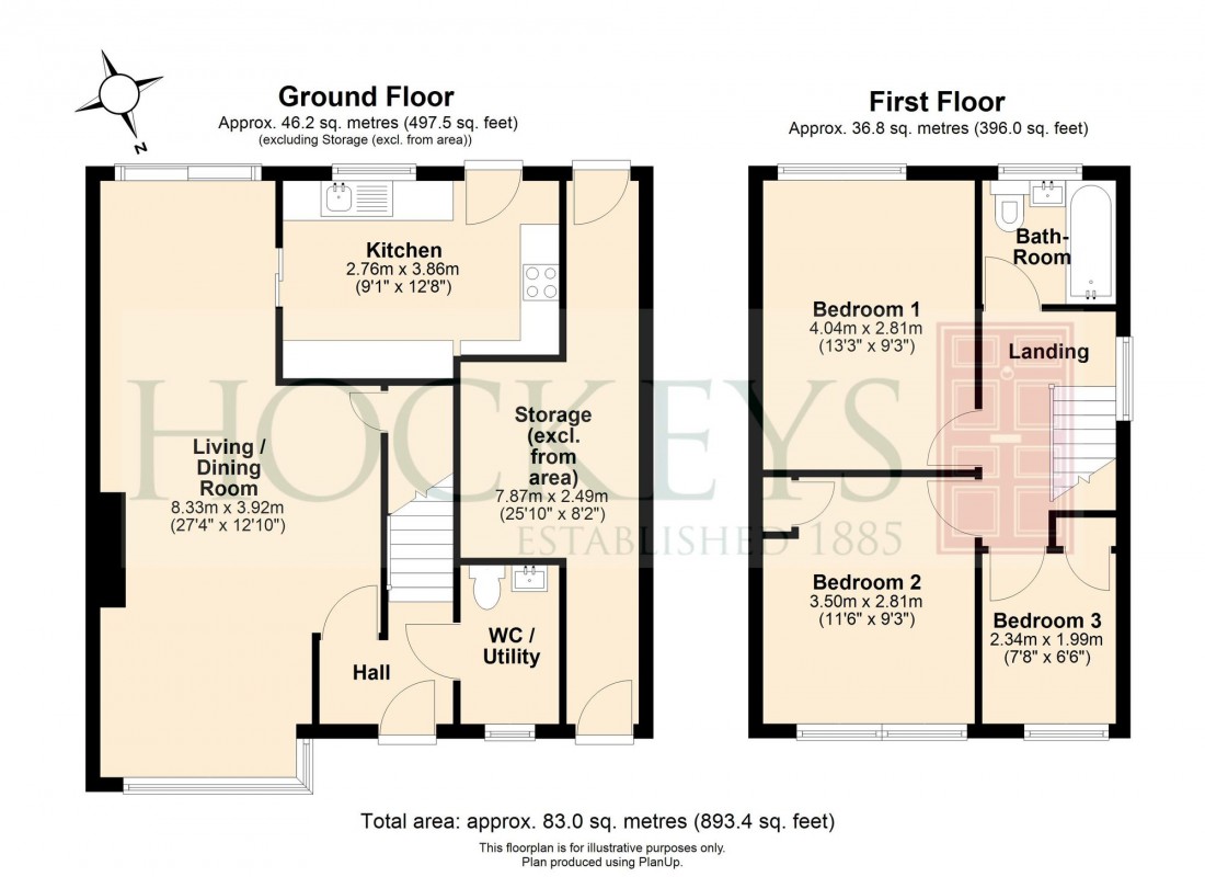 Floorplan for Burkett Way, Histon, CB24