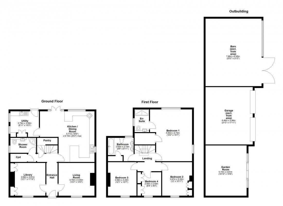 Floorplan for Fen End, Willingham, CB24