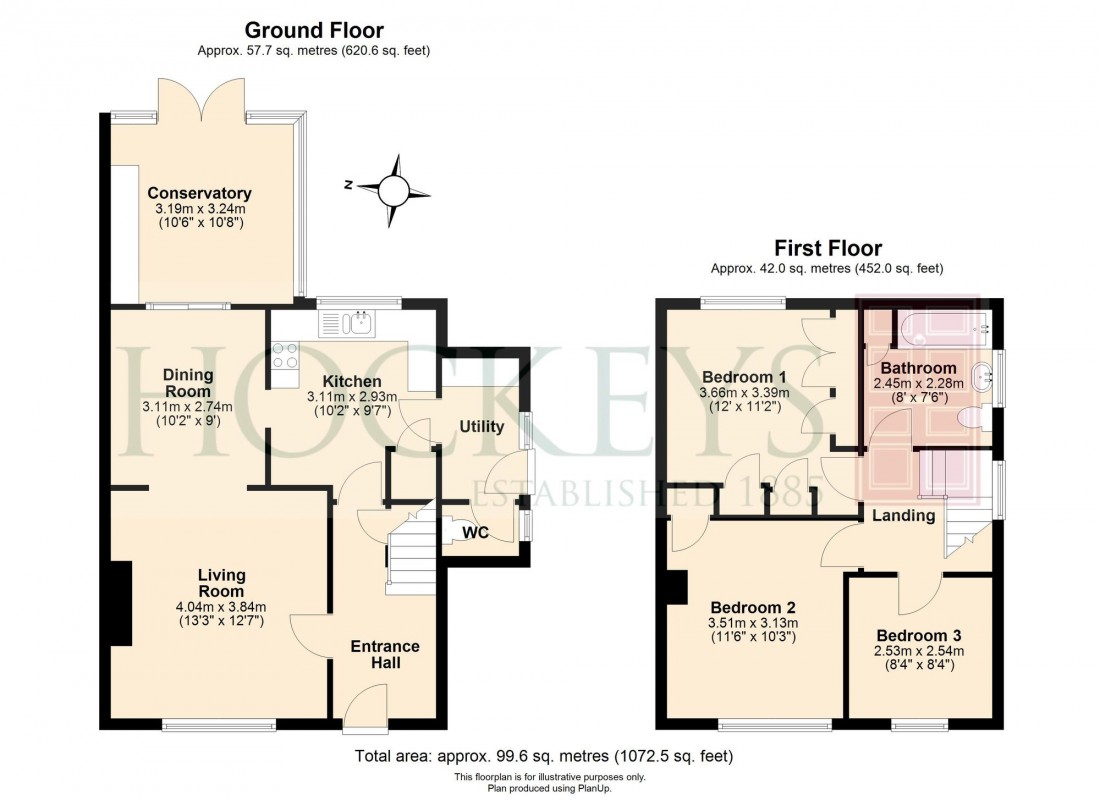 Floorplan for Howard Road, Cambridge, CB5