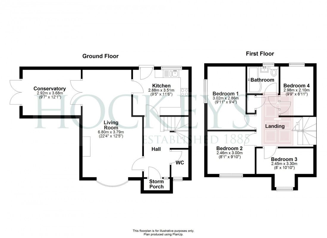 Floorplan for Balland Field, Willingham, CB24