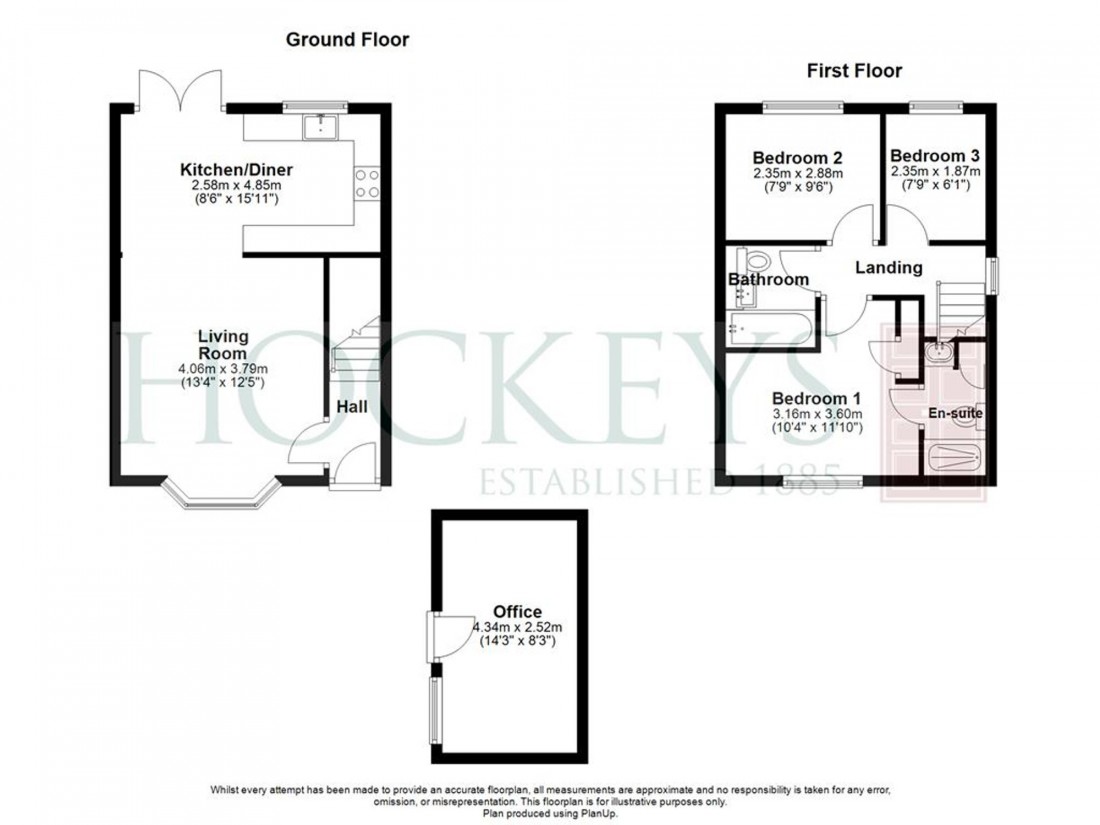 Floorplan for Coxs End, Over, CB24