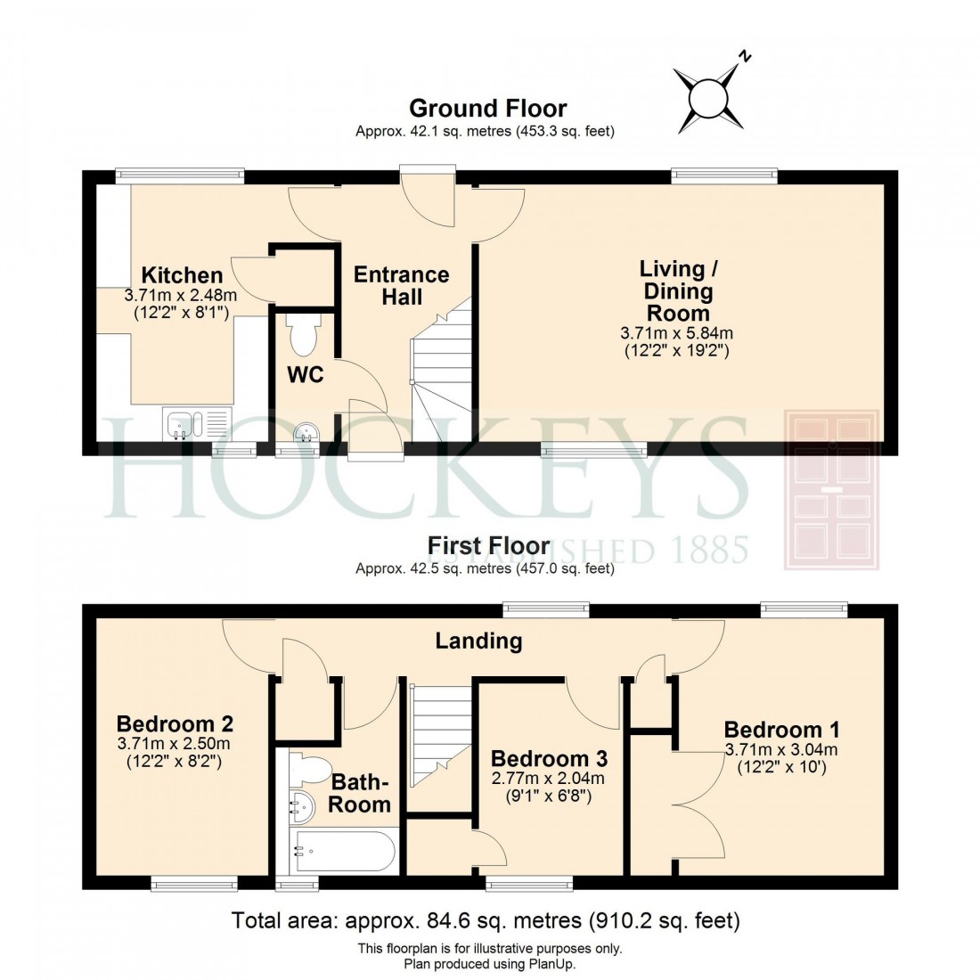 Floorplan for Nuns Way, Cambridge, CB4