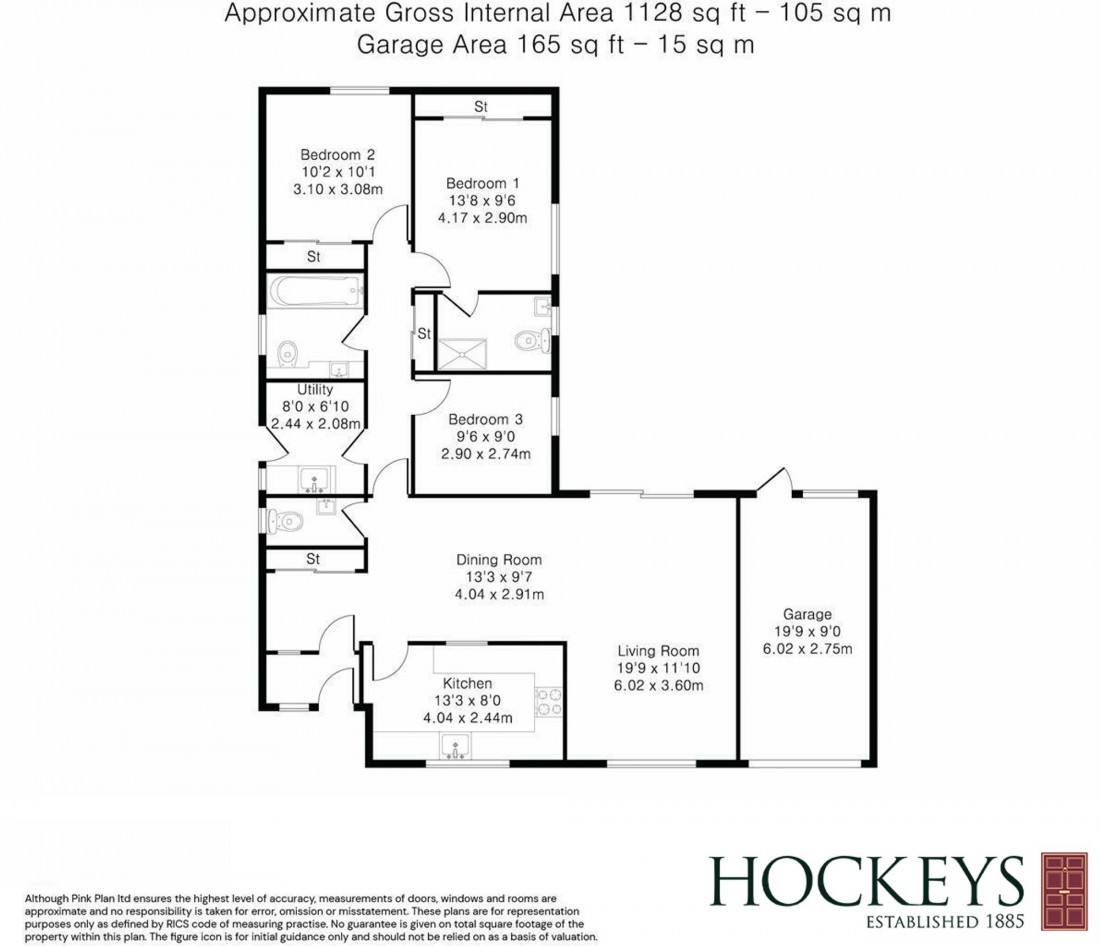 Floorplan for Mill Close, Exning, CB8