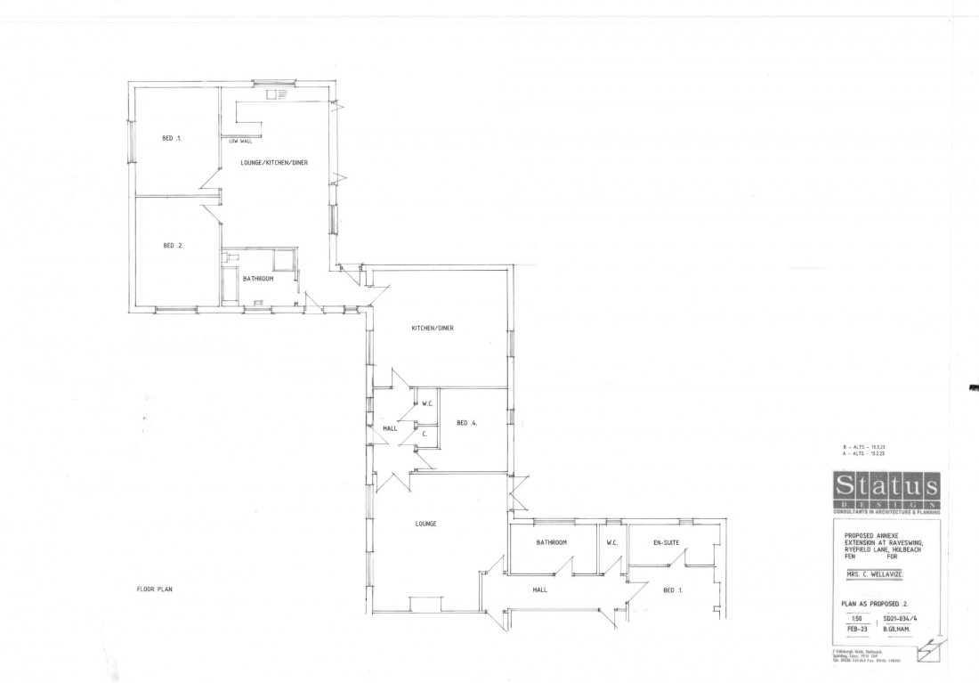 Floorplan for Ryefield Lane, Holbeach, PE12
