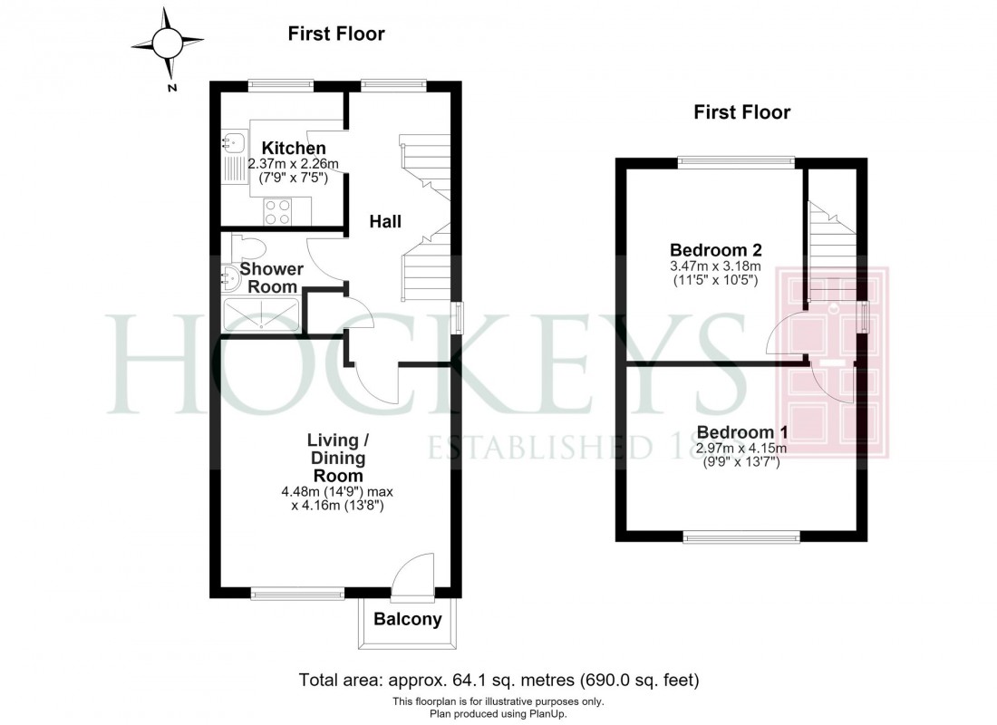 Floorplan for Sleaford Street, Cambridge, CB1