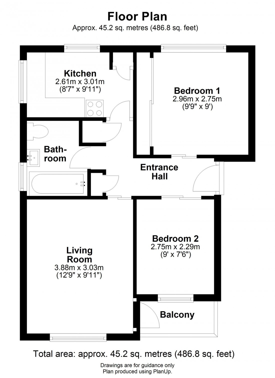 Floorplan for Coles Road, Milton, CB24