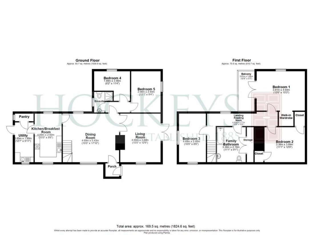 Floorplan for Ditton Green, Woodditton, CB8