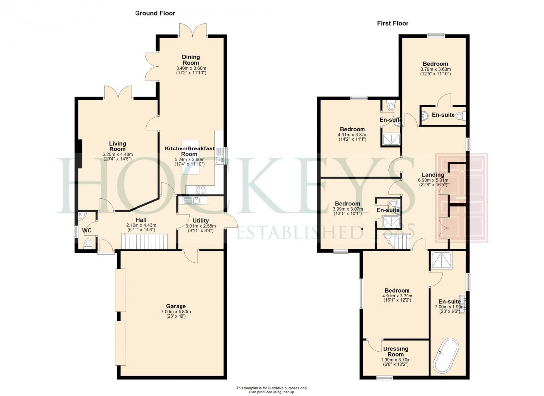 Floorplan for Mill Lane, Fordham, CB7