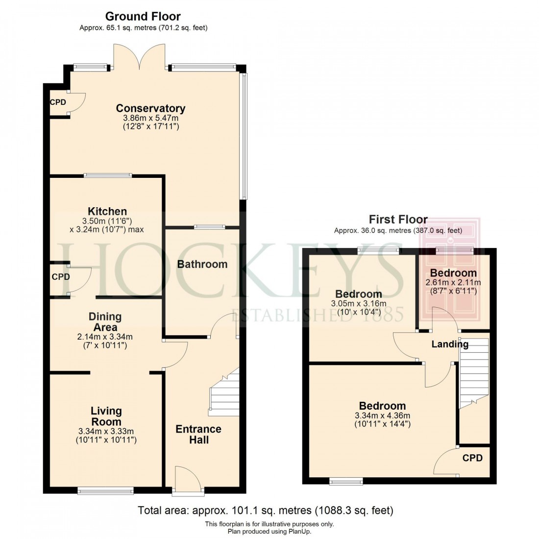 Floorplan for High Street, Landbeach, CB25
