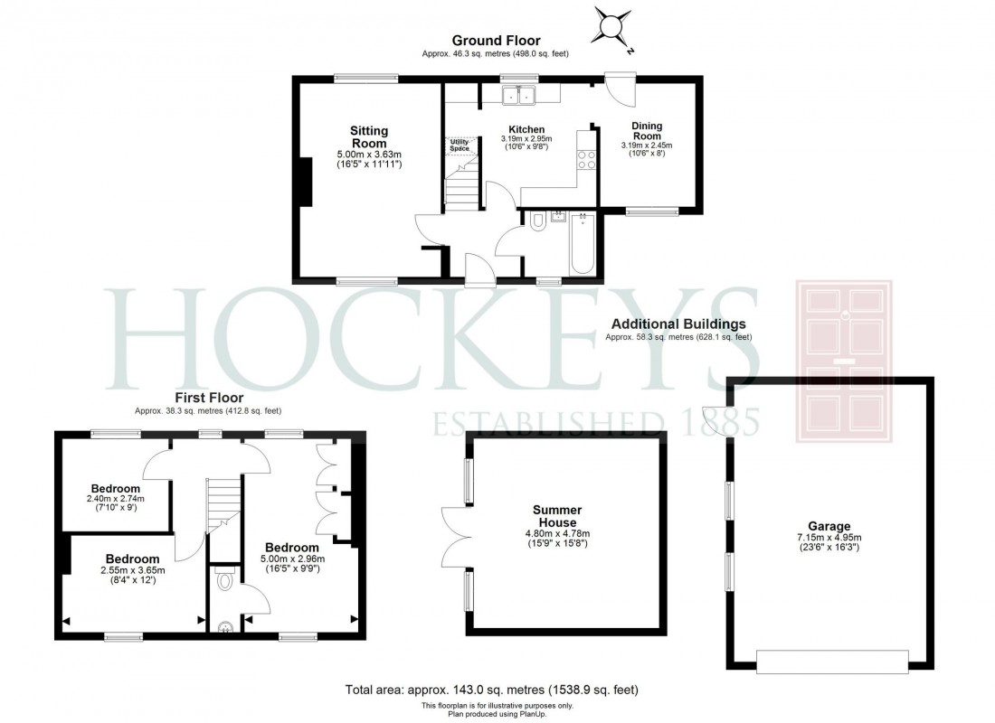 Floorplan for Hall Close, Southery, PE38