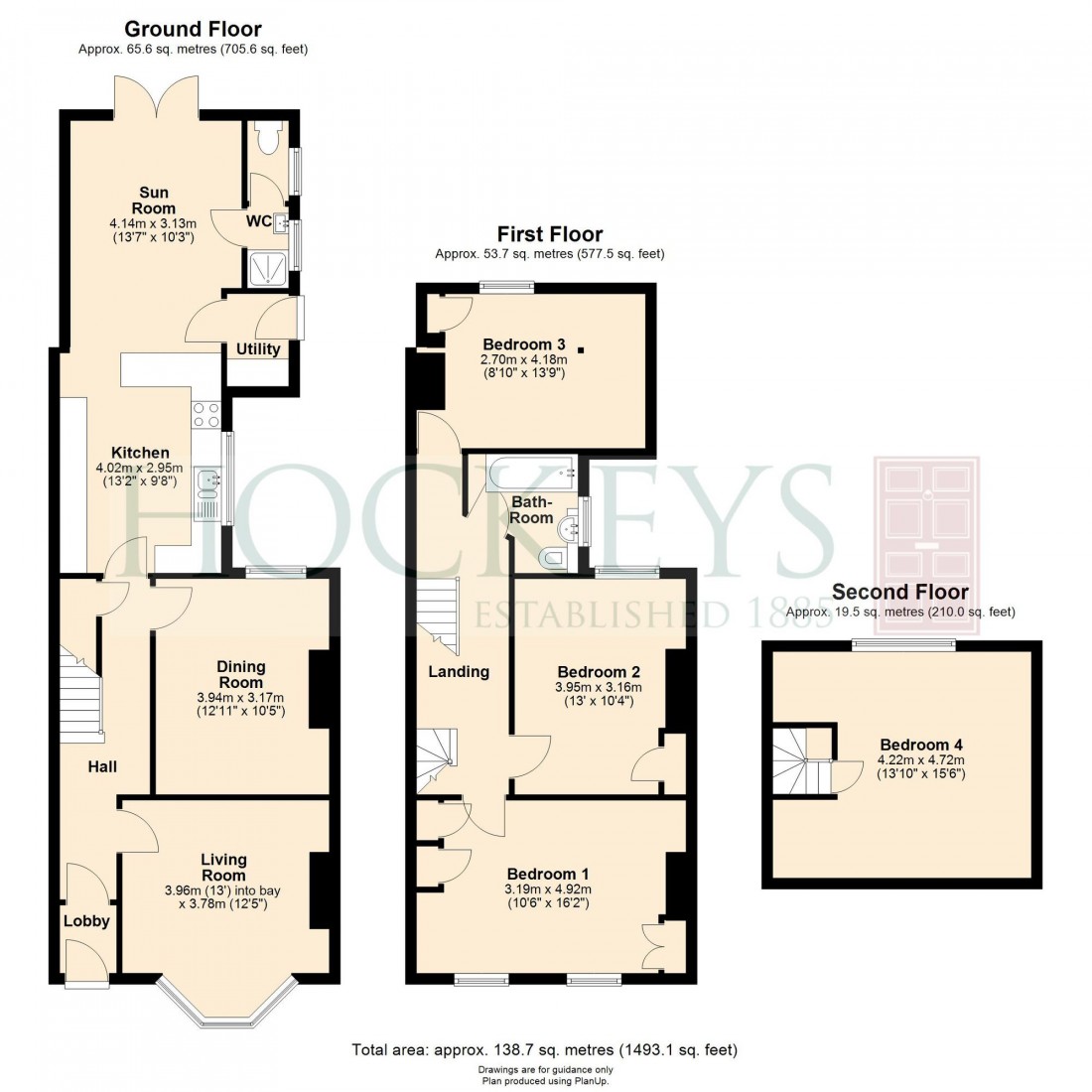 Floorplan for Blinco Grove, Cambridge, CB1
