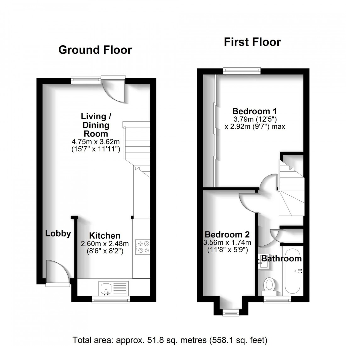 Floorplan for Brookdale, Bar Hill, CB23