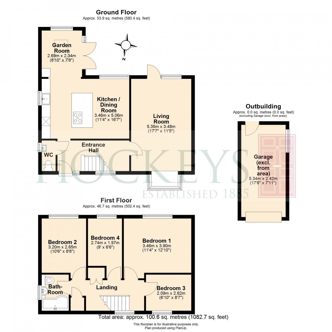 Floorplan for Baldwins Close, Bourn, CB23