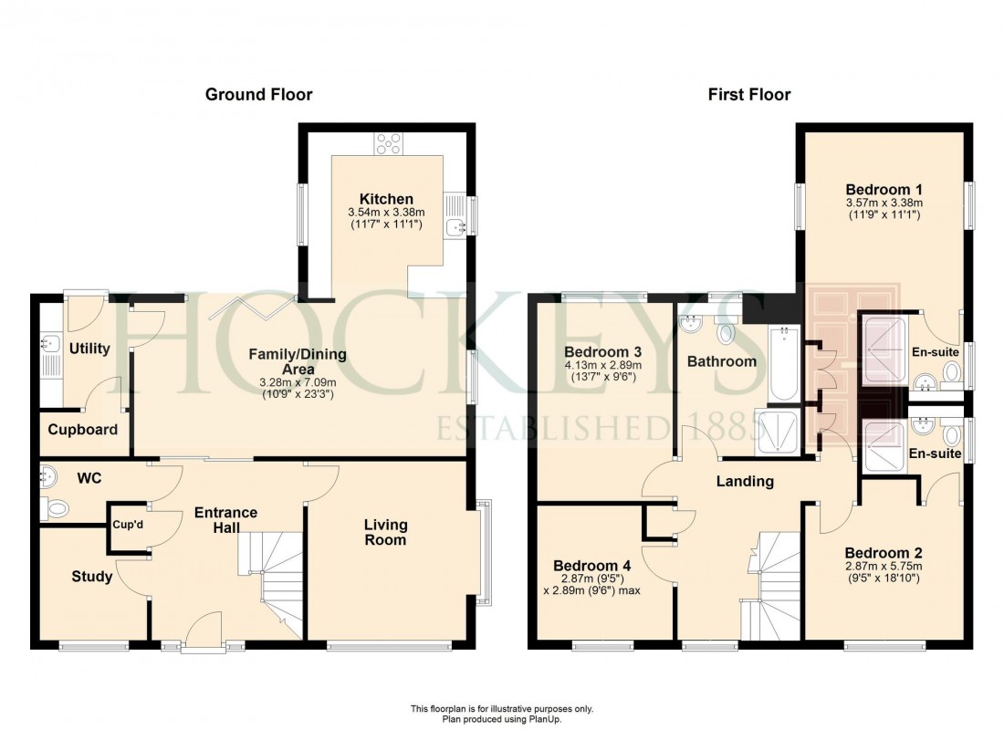 Floorplan for Wesley Way, Witchford, CB6