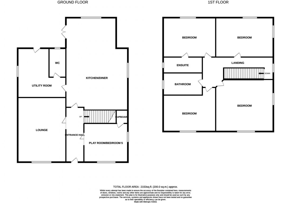 Floorplan for Station Road, Gedney Hill, PE12