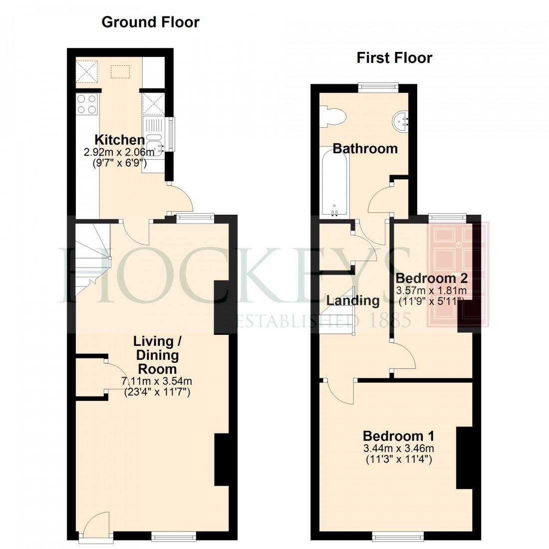 Floorplan for Romsey Terrace, Cambridge, CB1