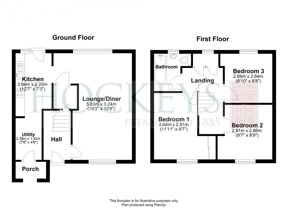 Floorplan for Magdalene Close, Longstanton, CB24