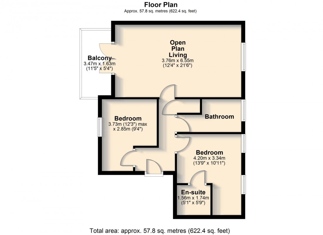 Floorplan for Galton Road, Cambridge, CB3