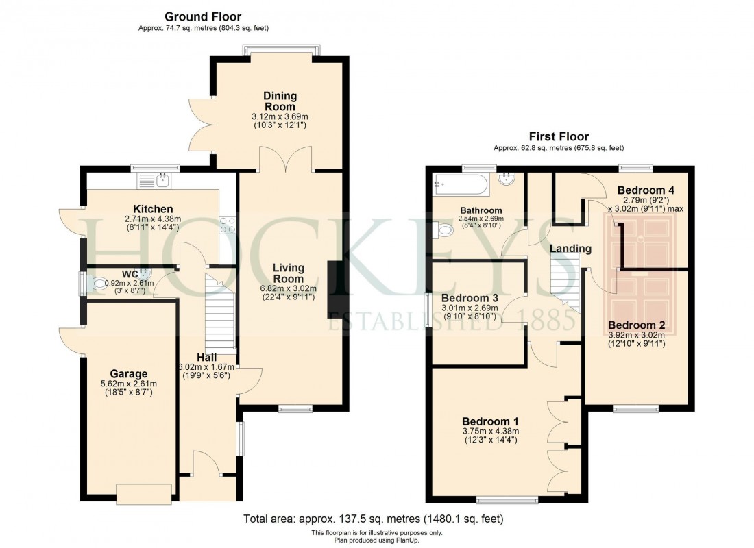 Floorplan for Churchill Avenue, Newmarket, CB8