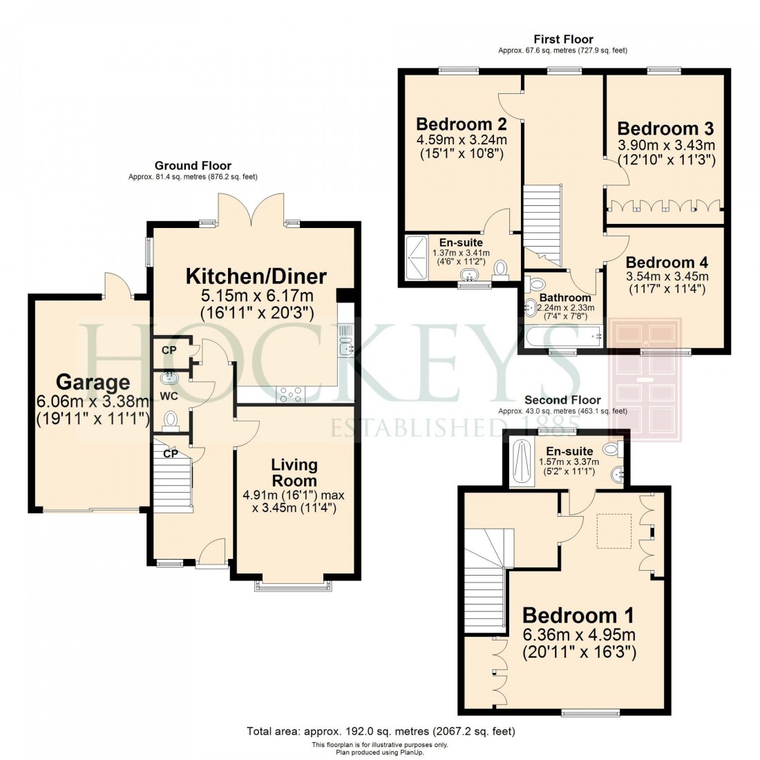 Floorplan for Farriers Way, Balsham, CB21