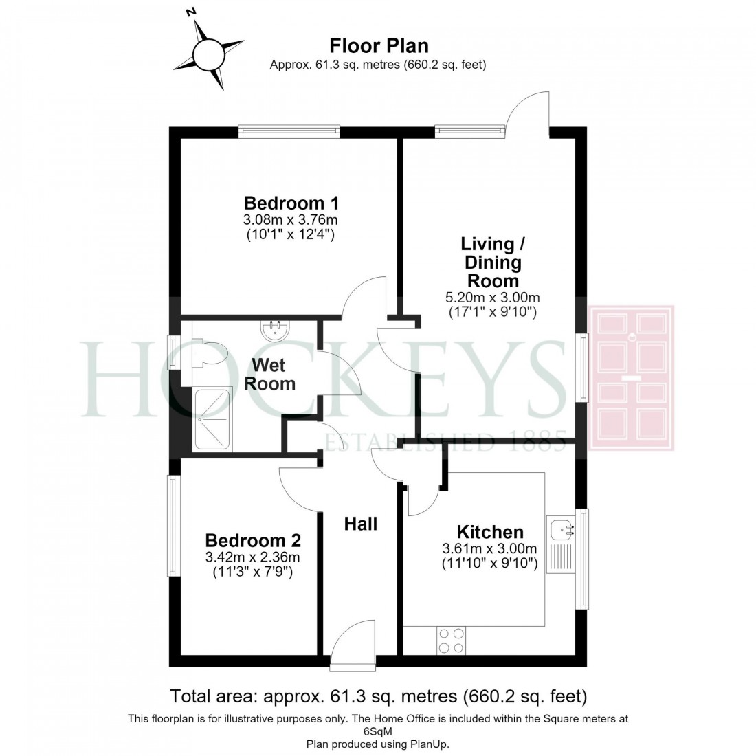 Floorplan for Drings Close, Over, CB24