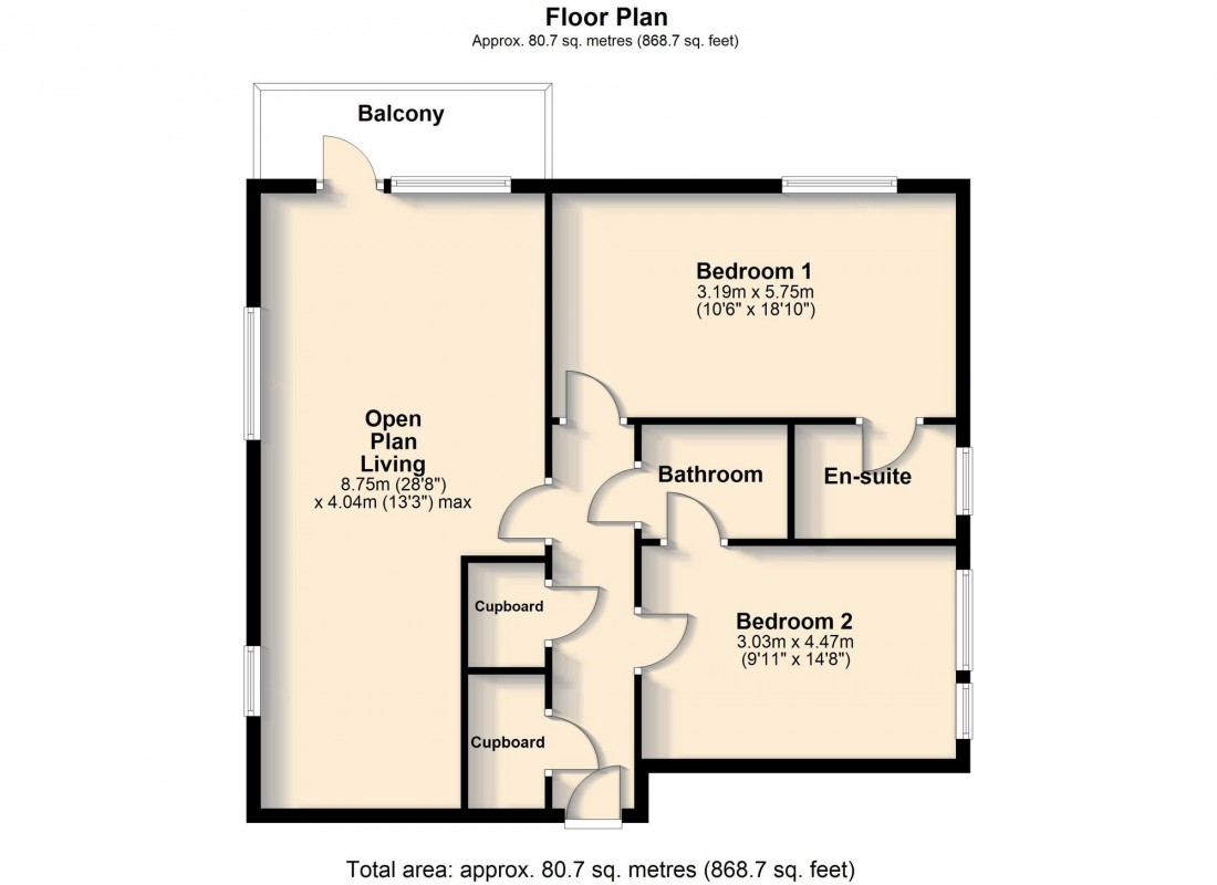 Floorplan for Hobson Road, Trumpington, CB2