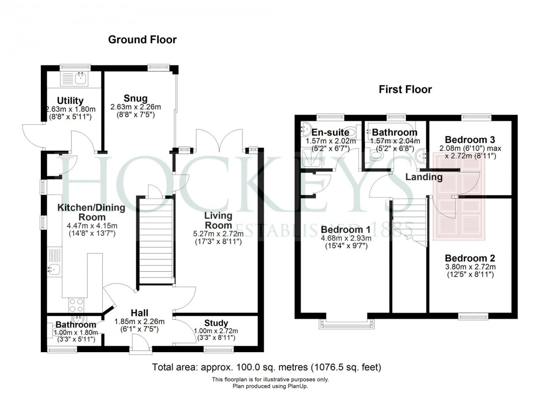 Floorplan for Bayfield Drive, Burwell, CB25