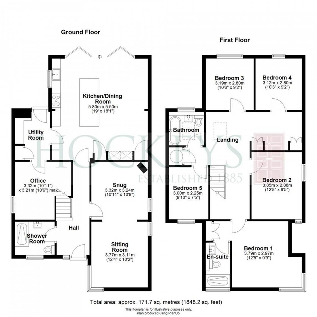Floorplan for Cottenham Close, Over, CB24