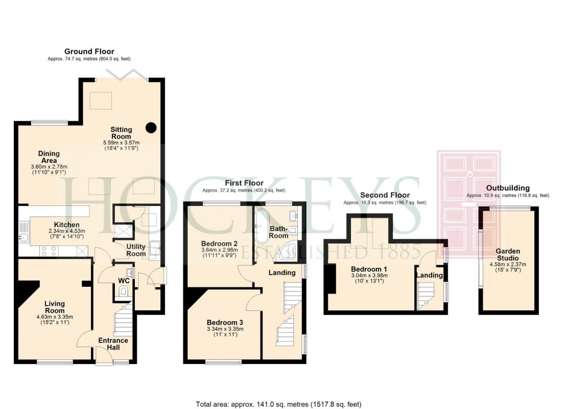 Floorplan for Church Lane, Madingley, CB23