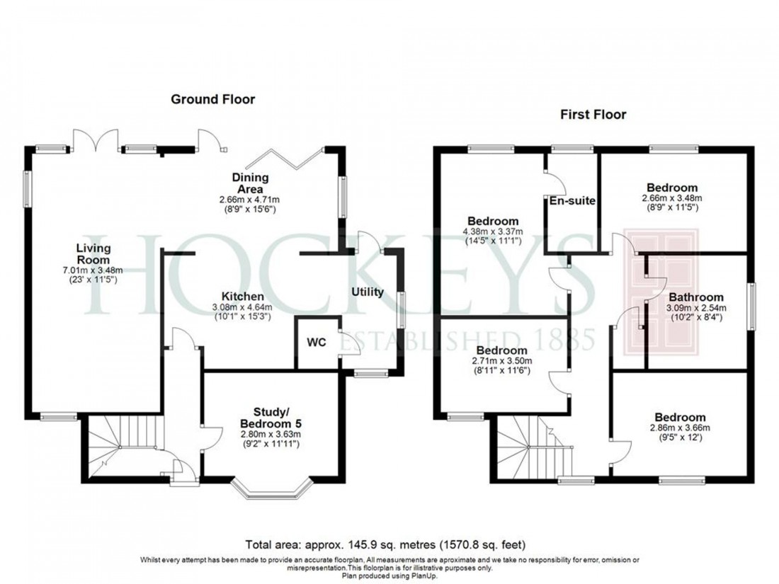 Floorplan for Bourn Road, Caxton, CB23