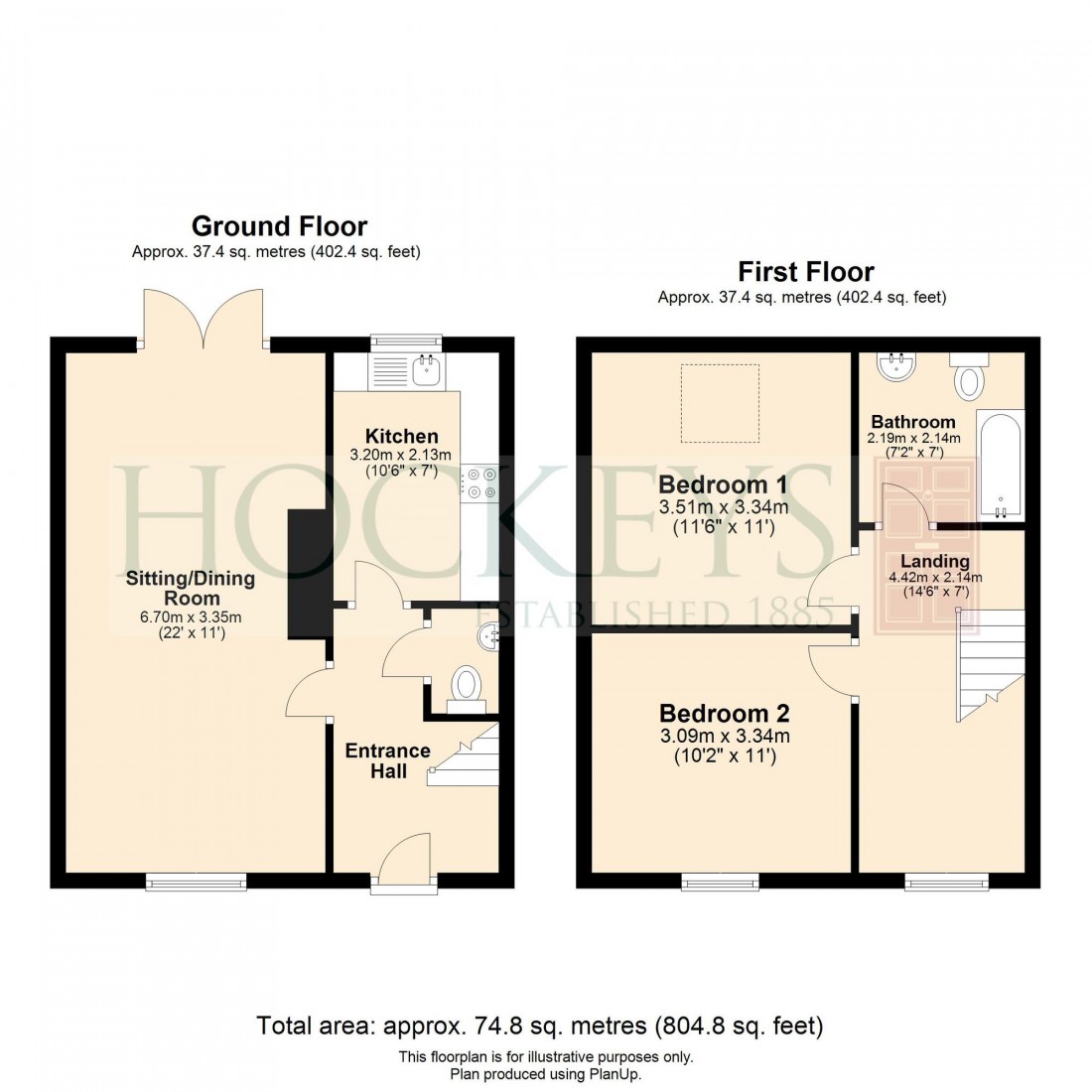 Floorplan for Drinkwater Close, Newmarket, CB8
