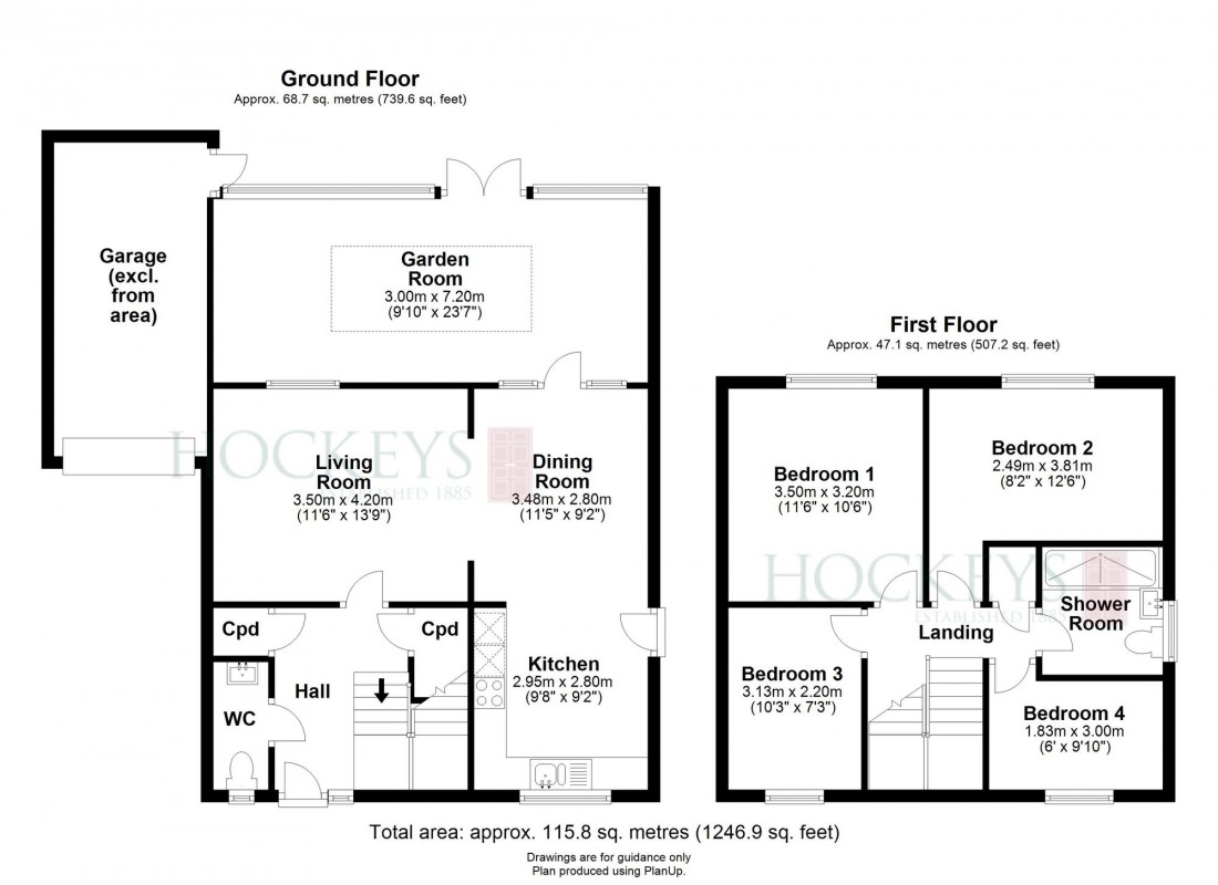 Floorplan for Balland Field, Willingham, CB24