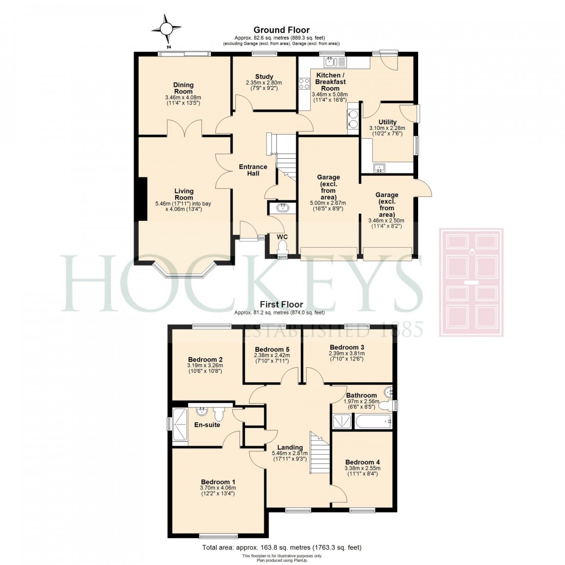 Floorplan for Pease Way, Histon, CB24