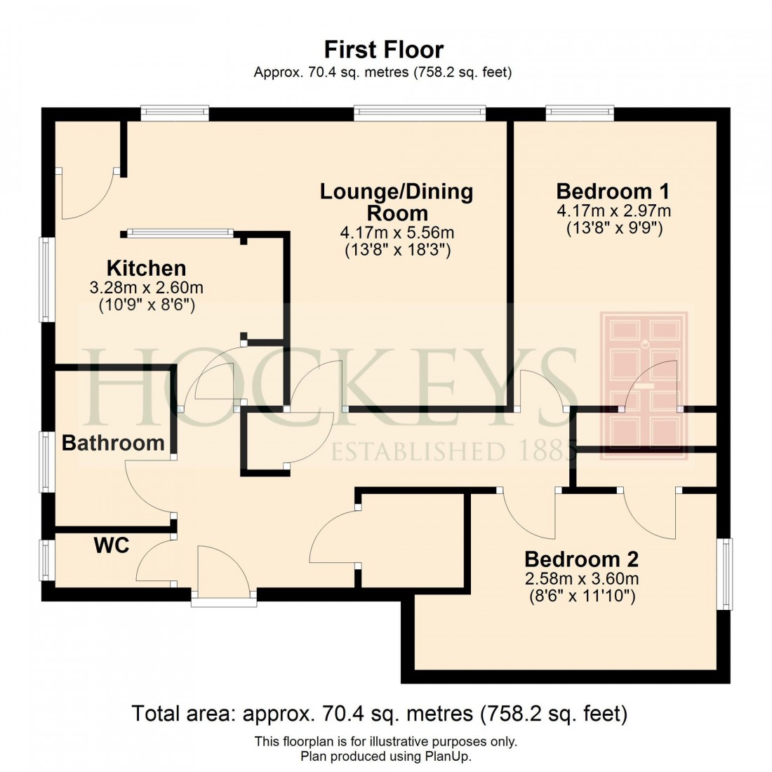 Floorplan for Union Lane, Cambridge, CB4