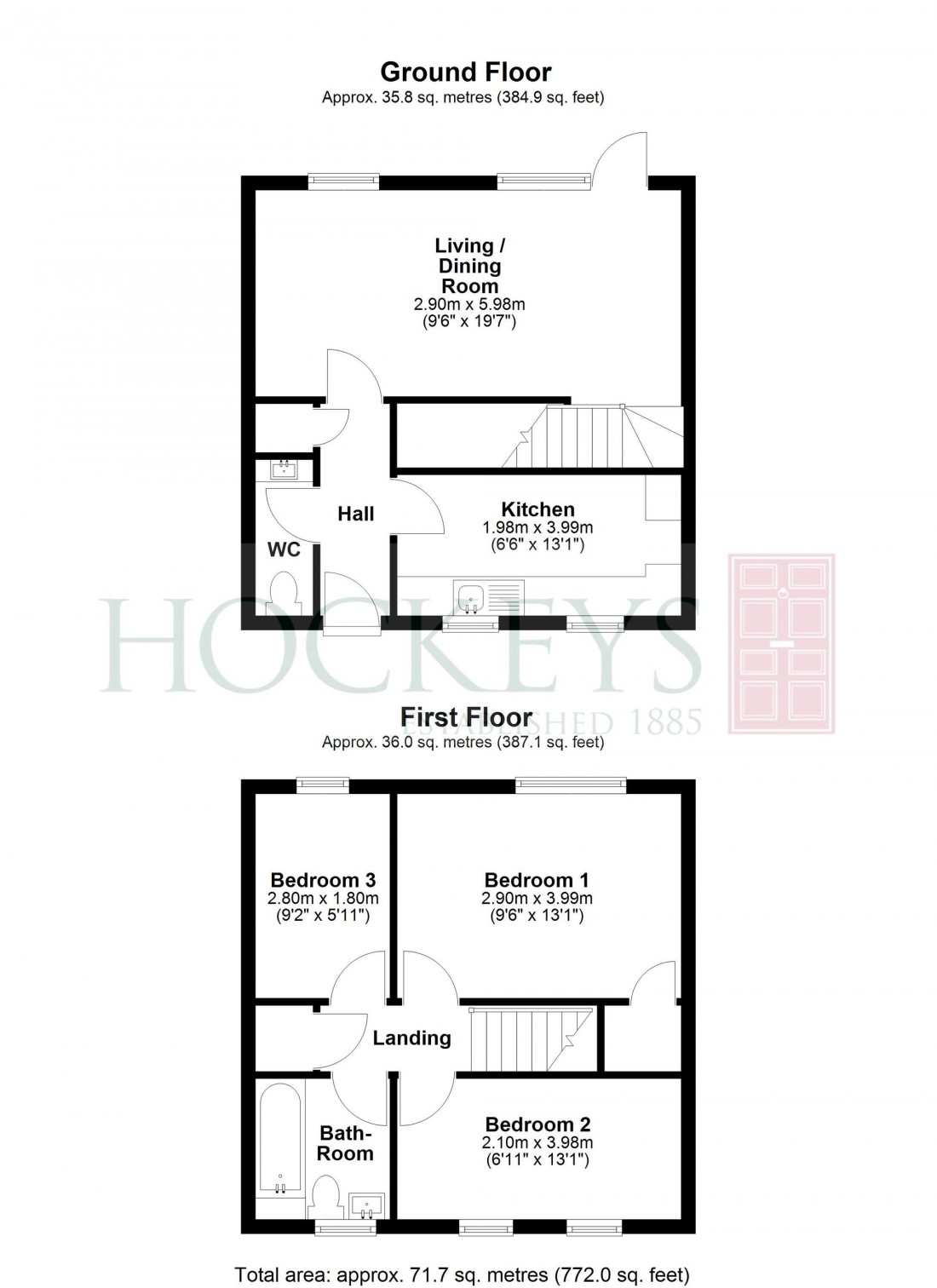 Floorplan for The Spinney, Bar Hill, CB23