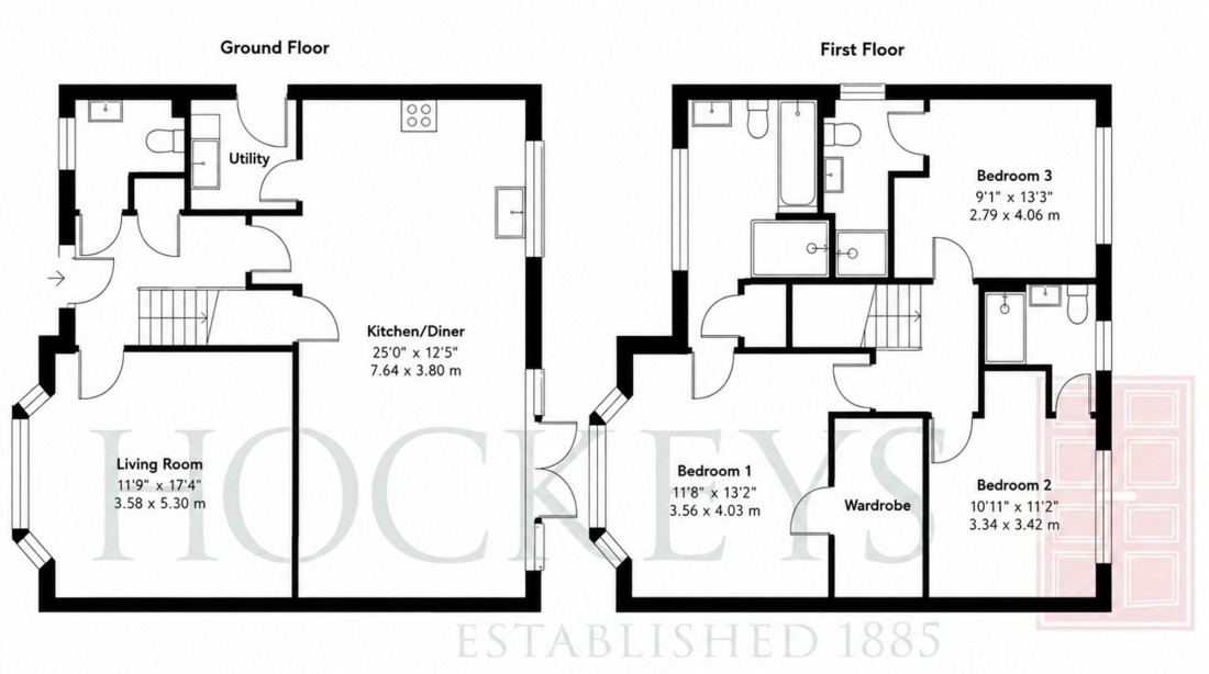 Floorplan for Peacock Close, Cottenham, CB24