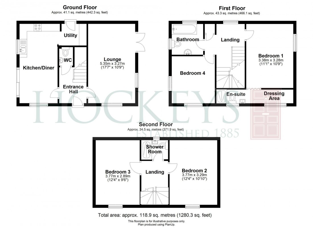 Floorplan for Collingwood Drive, Longstanton, CB24