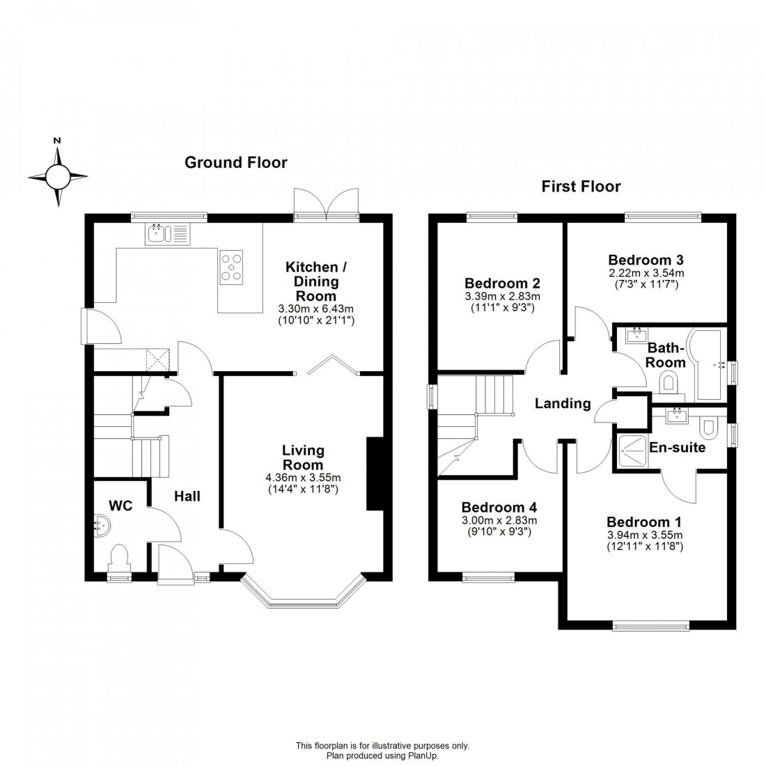 Floorplan for Coxs End, Over, CB24