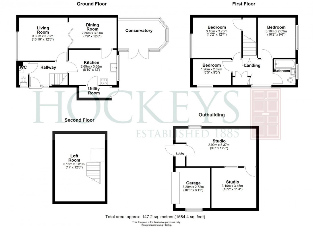 Floorplan for Elm Close, Witchford, CB6