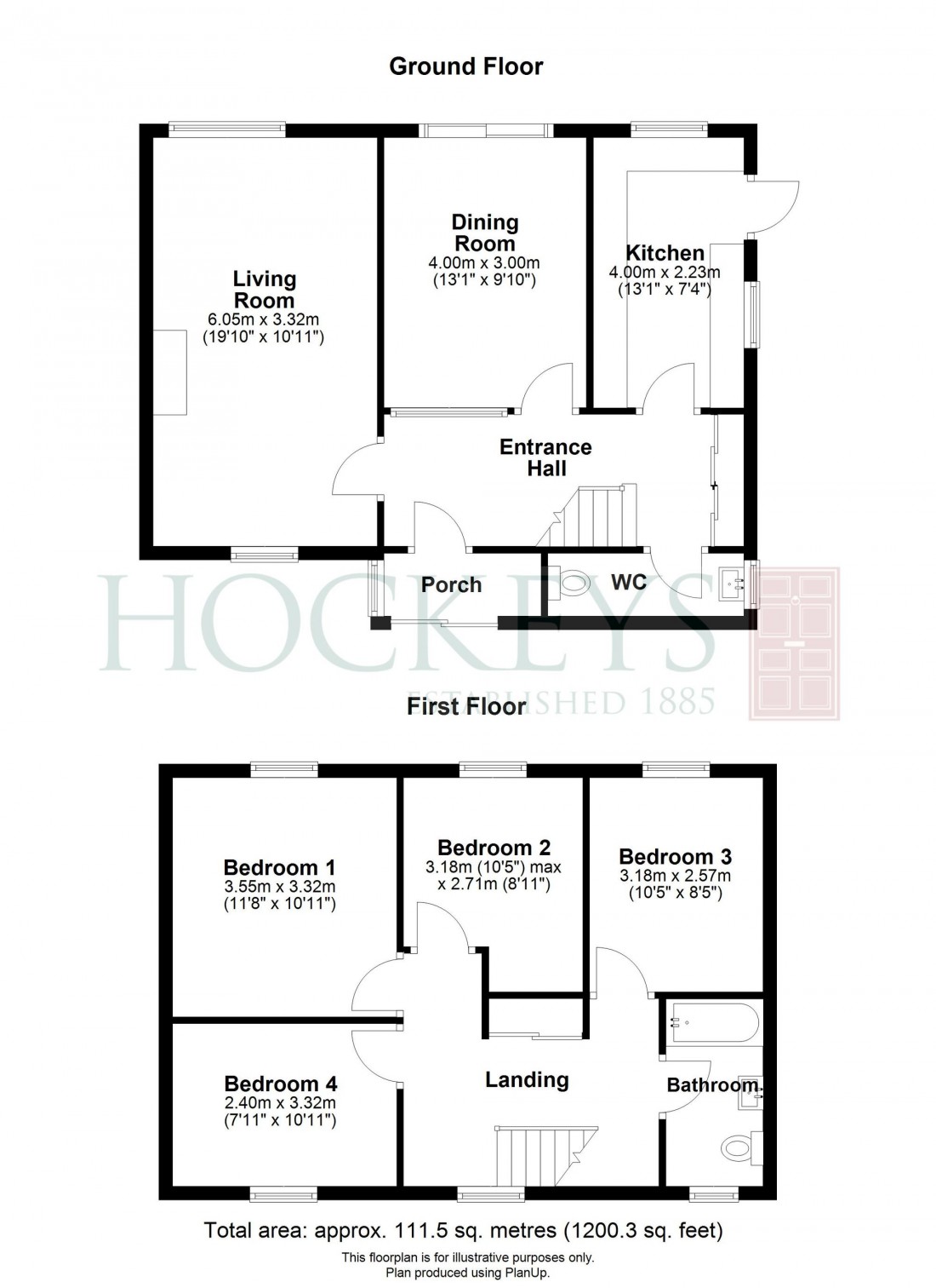 Floorplan for Mill Road, Over, CB24