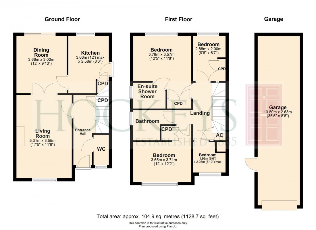 Floorplan for Ballard Close, Milton, CB24