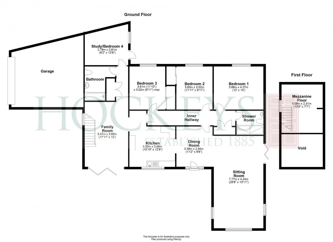 Floorplan for Wallmans Lane, Swavesey, CB24