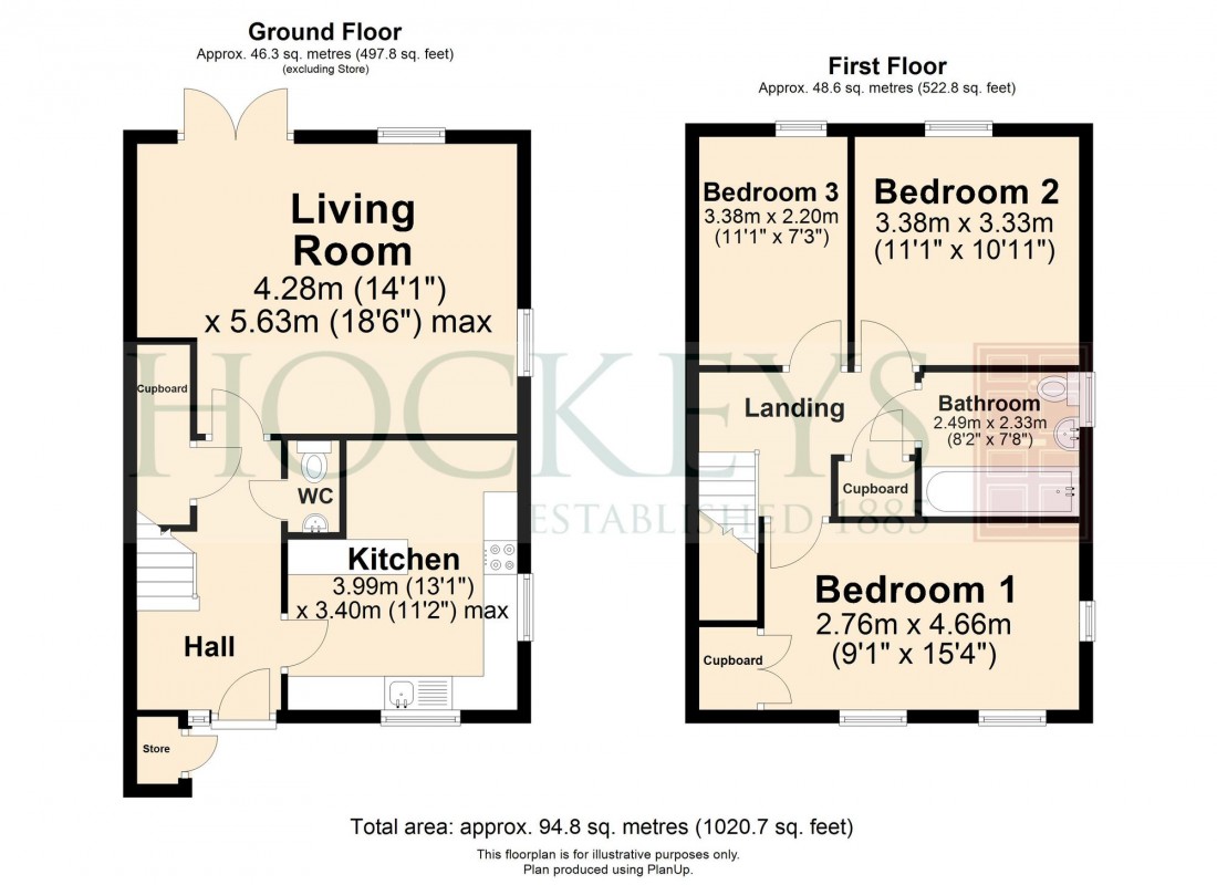 Floorplan for Larkfield, Great Abington, CB21
