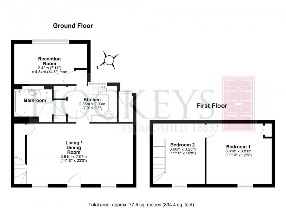 Floorplan for Rooks Street, Cottenham, CB24